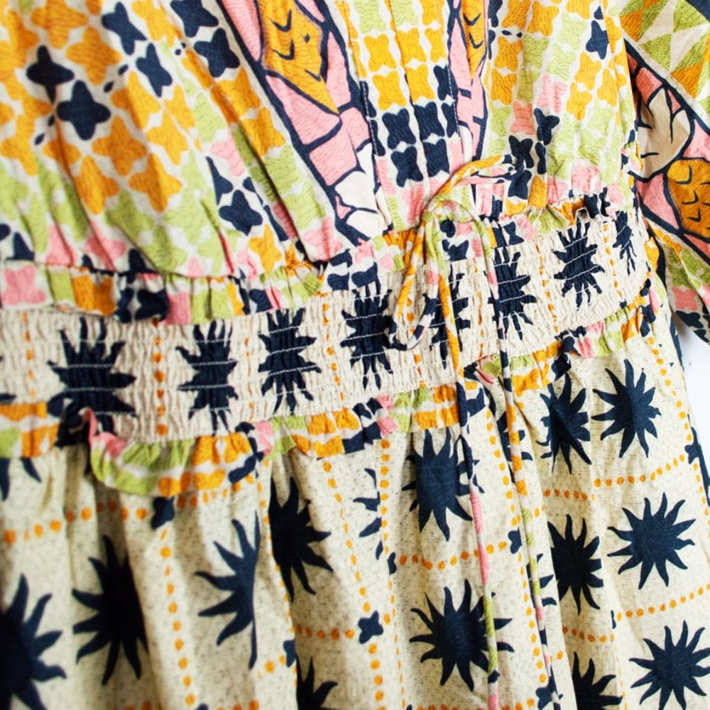 Farm Rio Natural Tropical Sunshine V-neck Maxi Dress - Picture 6 of 15